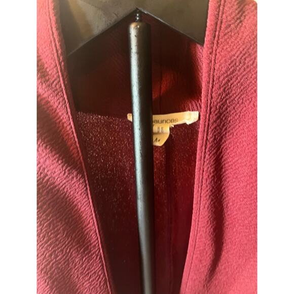 Maurices Burgundy Open-Front Blazer, Size M - Picture 2 of 2